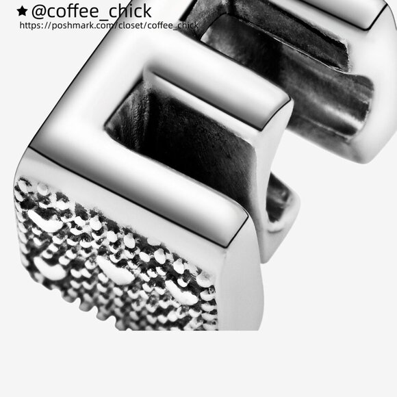 Pandora Letter E Alphabet Charm - Picture 3 of 6